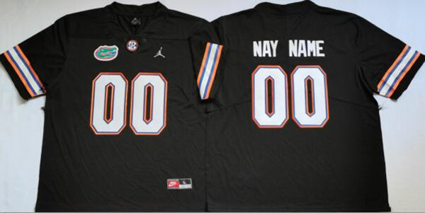 Men's Florida Gators Custom Black Stitched Jersey Men's Florida Gators Custom Black Stitched Jersey
